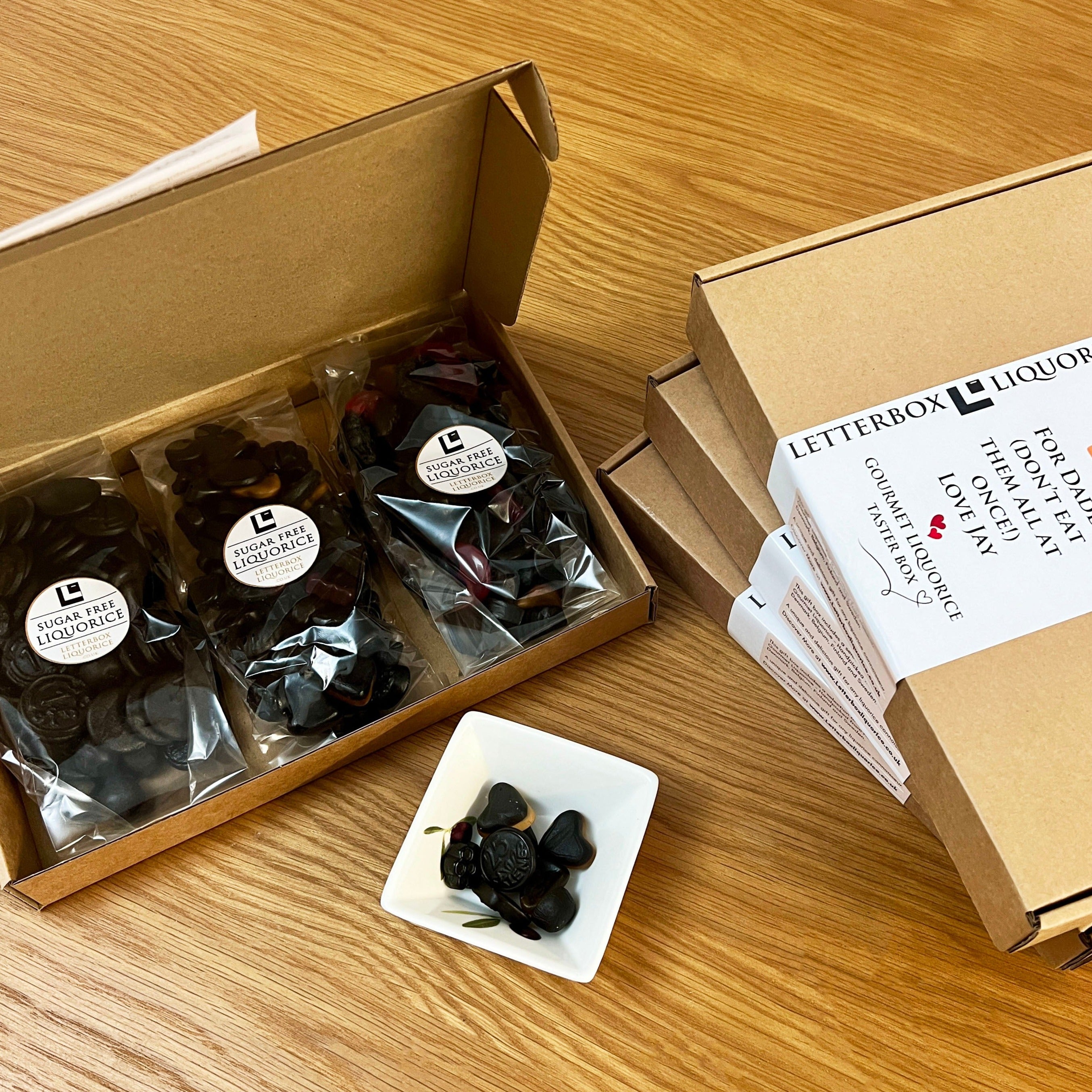 Sugar Free Liquorice Gift Box With Personalised Message