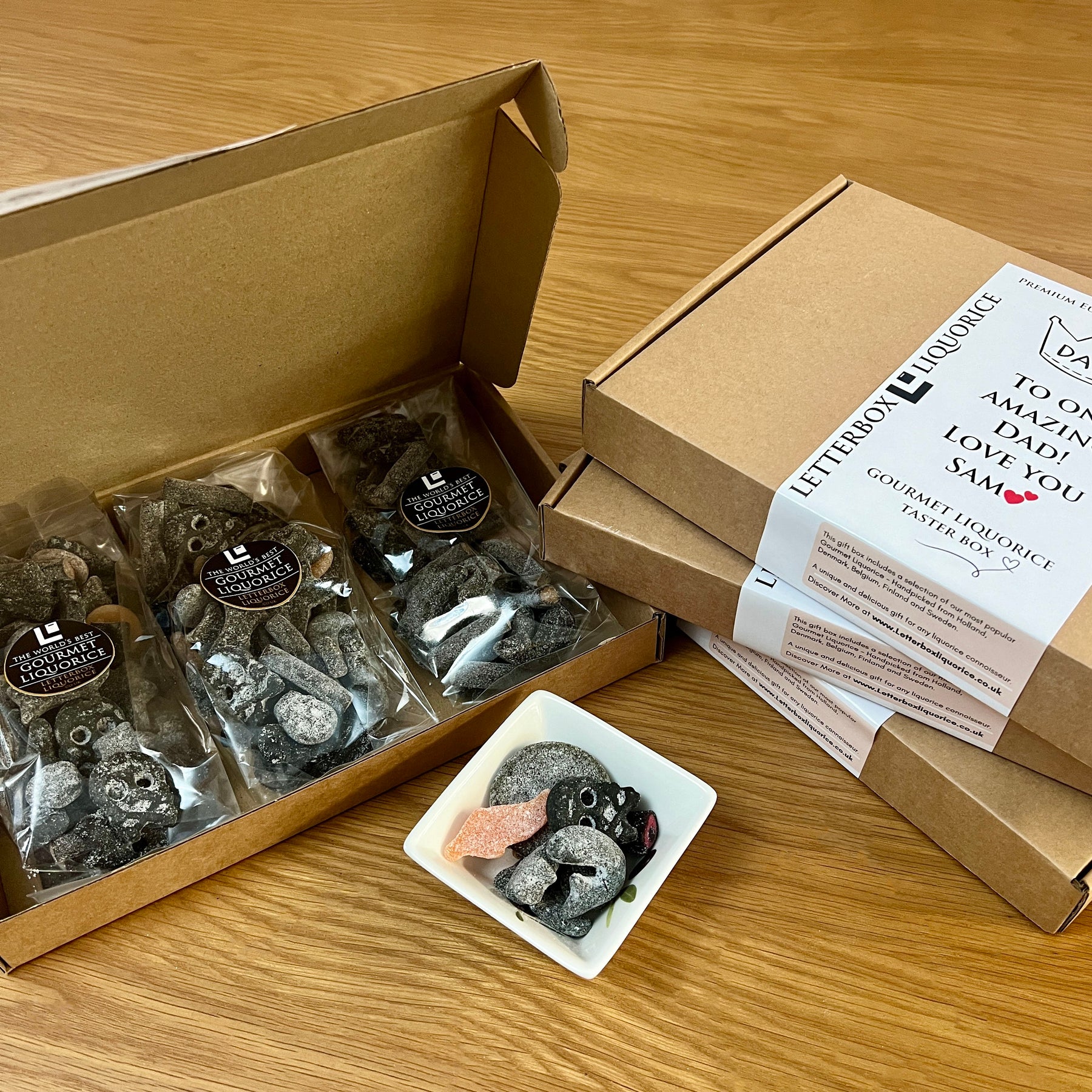 Salty Liquorice Gift Box With Personalised Gift Message